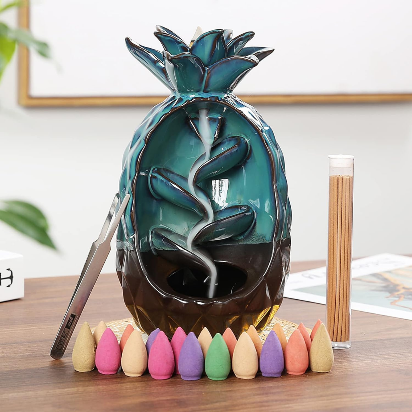 Tütsülen™ Ananas Temalı Tütsülük + 10'lu Tütsü