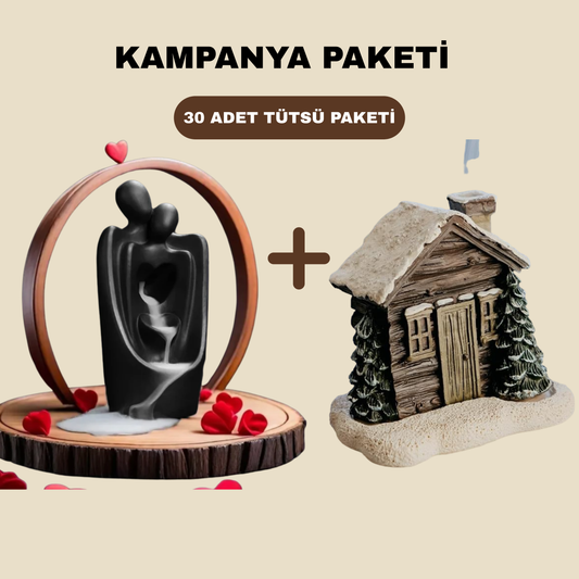 Tütsülen™ Sonsuz Bağ + Karlı Ev Tütsülük + 30'lu Tütsü Paketi