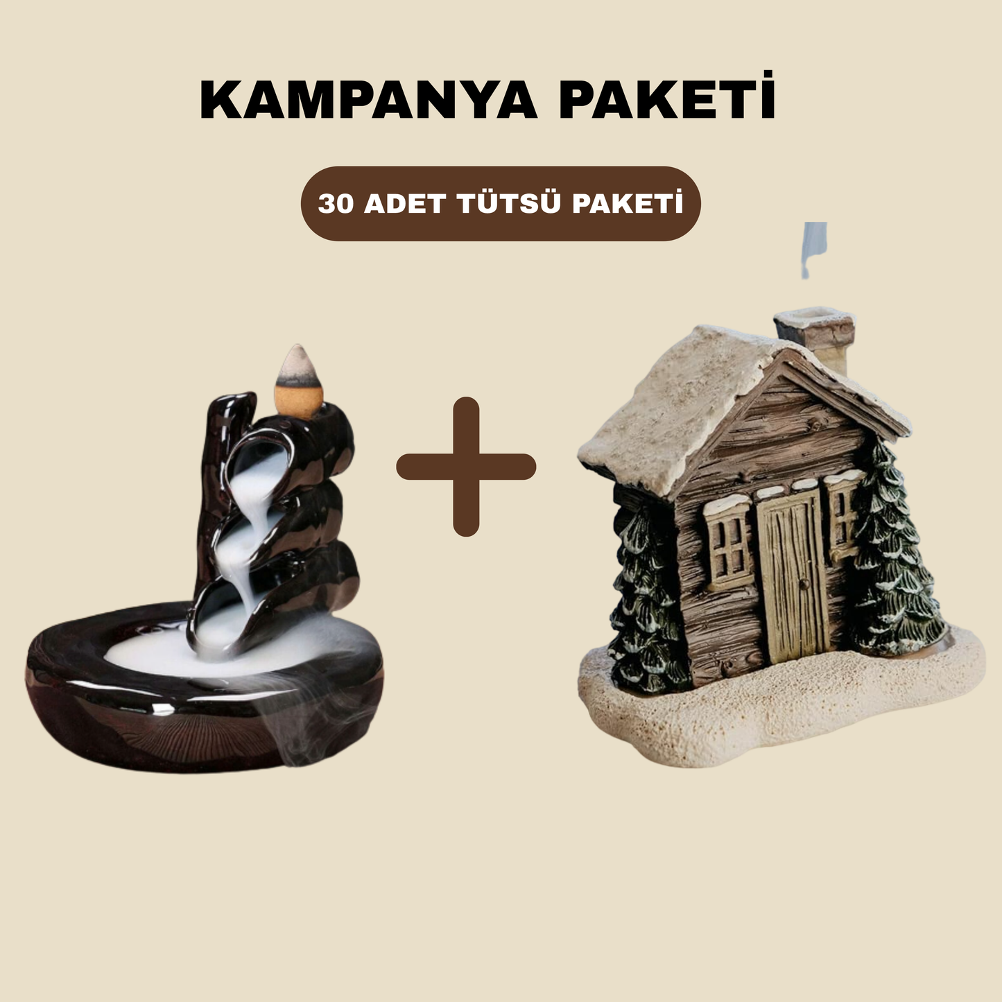 Tütsülen™ Duman Merdiveni + Karlı Ev Tütsülük + 30'lu Tütsü Paketi