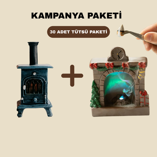 Tütsülen™ Soba Tütsülük + Şömine Tütsülük + 30'lu Tütsü Paketi