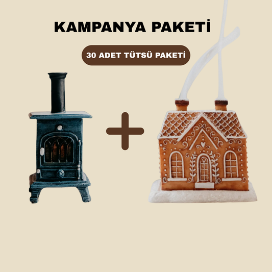 Tütsülen™ Soba Tütsülük + Kurabiye Ev Tütsülük + 30'lu Tütsü Paketi