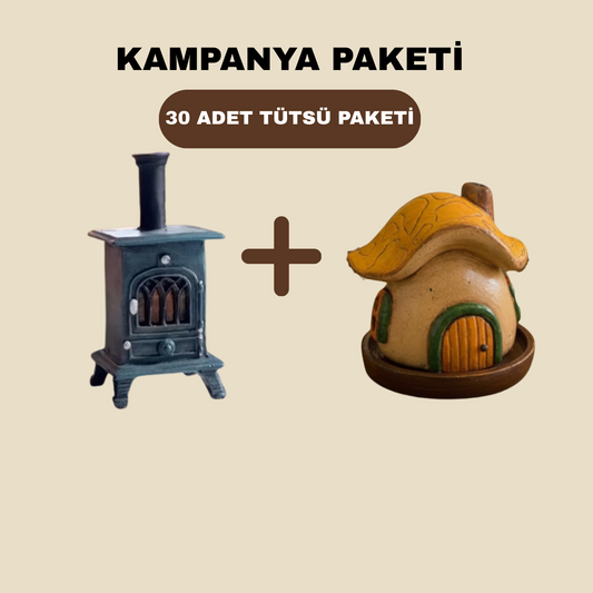 Tütsülen™ Soba Tütsülük + Bal Kabağı Tütsülük + 30'lu Tütsü Paketi