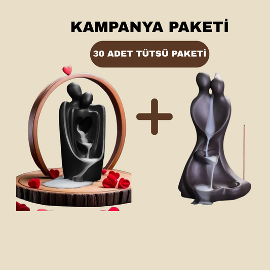 Tütsülen™ Sonsuz Bağ + Aşkın Sarılması Tütsülük + 30'lu Tütsü Paketi