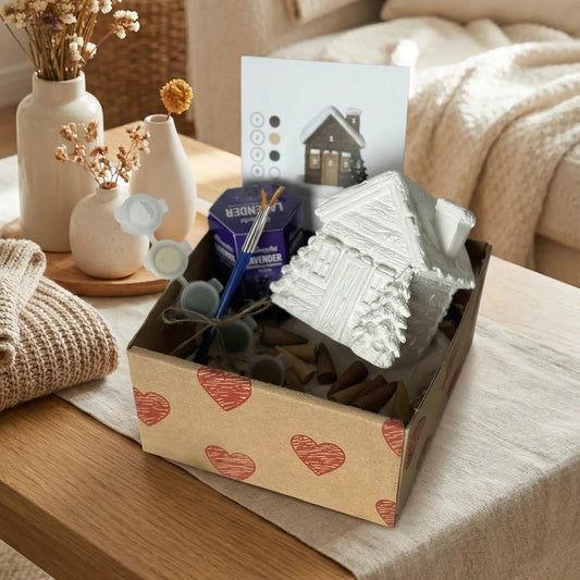 Karlı Ev Boyama Seti