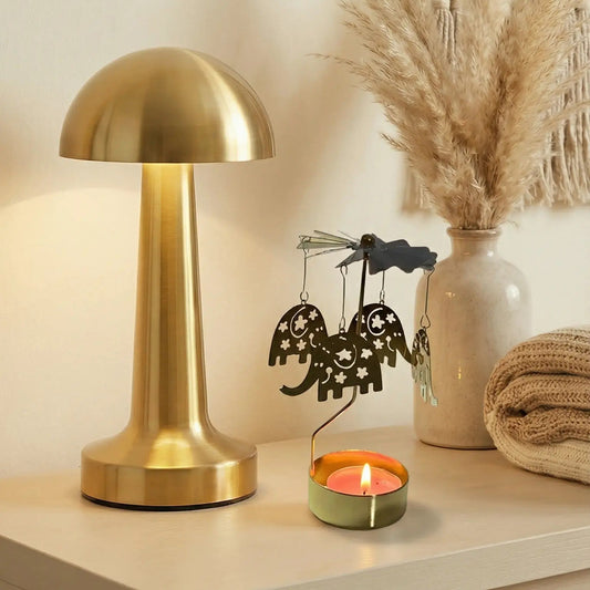 Isı İle Dönen Metal Mumluk –  Fil Modeli